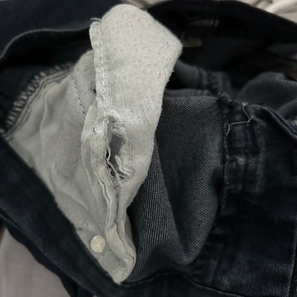 Forever 21 Dark Blue Skinny Jeans Size 24 - Picture 14 of 16